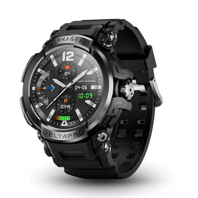  ALPHAGEAR Delta PRO Smartwatch for iPhone & Android