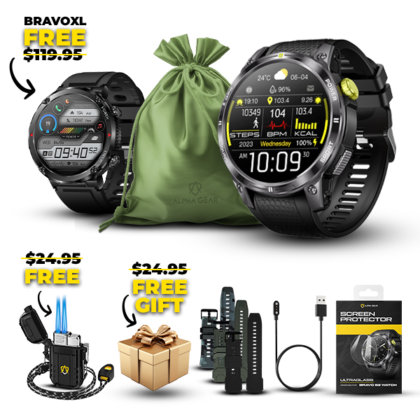 Paquete de regalo definitivo Bravo Series II + reloj GRATIS