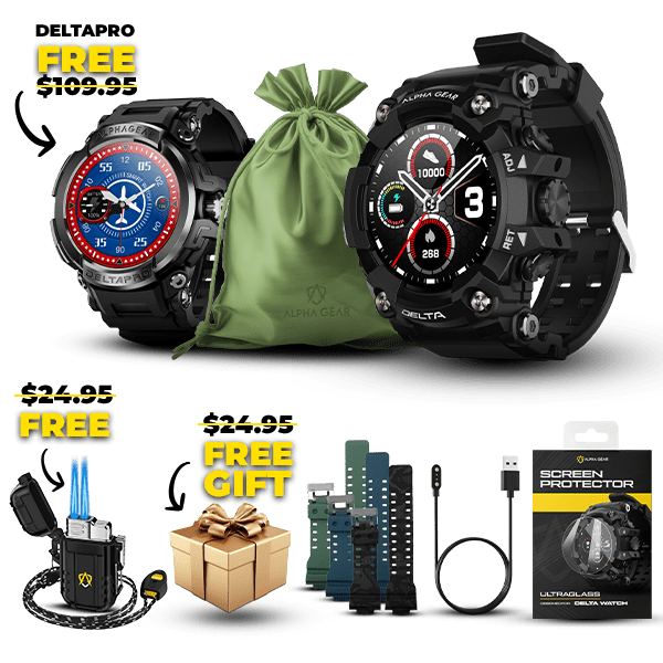 Paquete de regalo Delta + reloj GRATIS