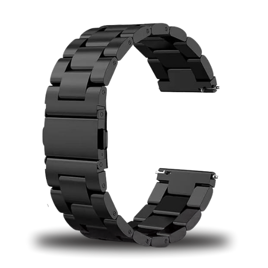 Black Metal Band for 22 mm Watches (Alpha, Commander, Echo, Raptor, BravoS2 & XL2)