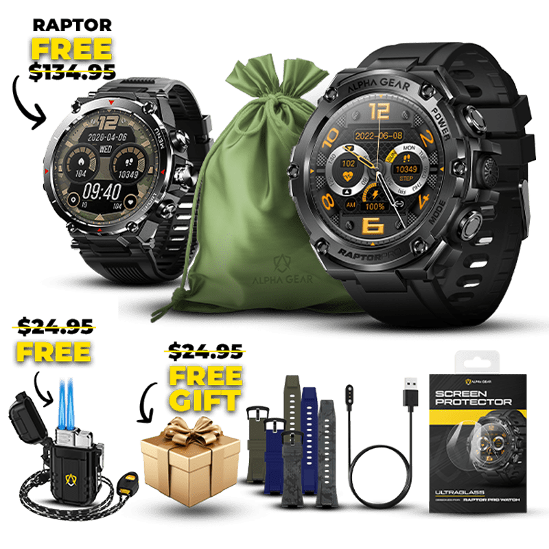 Paquete de regalo Raptor PRO + Reloj GRATIS