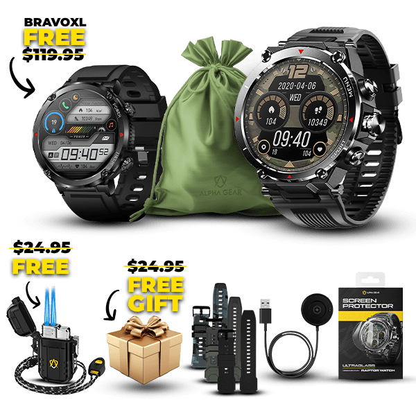 Paquete de regalo Raptor + Reloj GRATIS