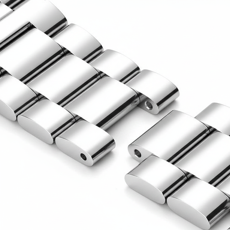 Correa de metal negra exclusiva para reloj Raptor PRO (muñeca de 5,7 a 8,2 pulgadas)