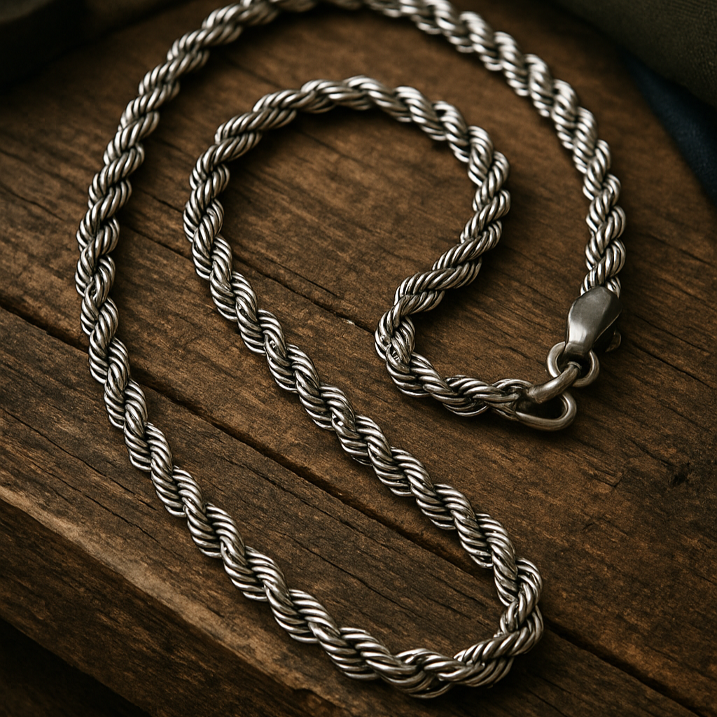Cadena de cuerda de 4 mm (acero inoxidable 316L)