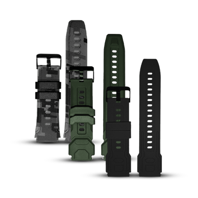 AlphaStrongUS Combo Bands for Raptor (3 colors) 3 bands Raptor watch