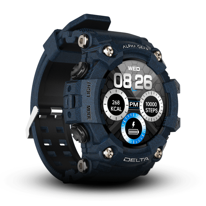 AlphaStrongUS Delta Smart Watch - Navy Blue Limited Edition DLTA BLUE watch