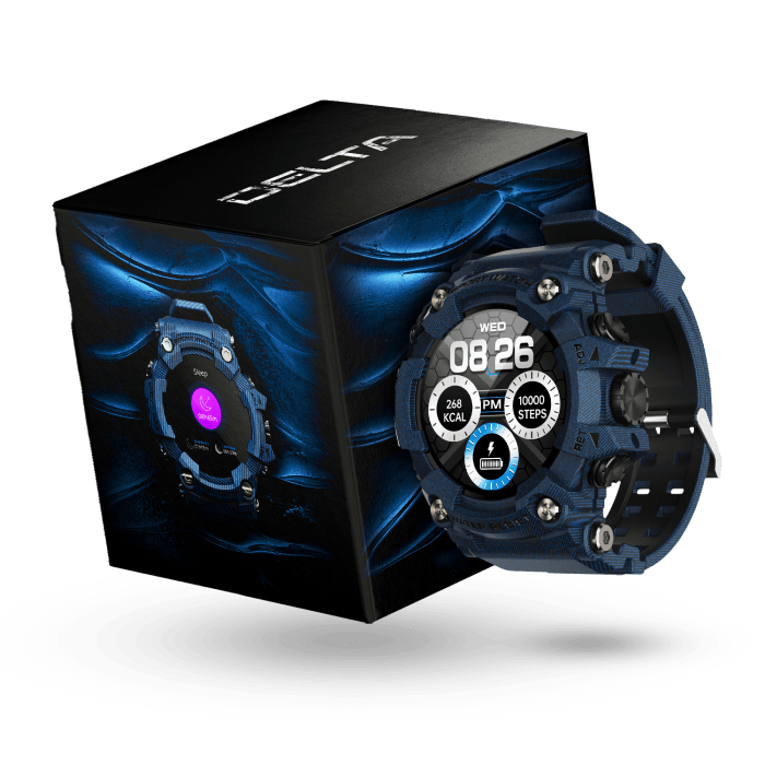 AlphaStrongUS Delta Smart Watch - Navy Blue Limited Edition DLTA BLUE watch