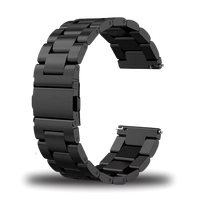 Black Metal Band for 22 mm Watches (Alpha, Commander, Raptor, BravoS2 & XL2)