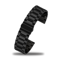 Black Metal Band for 22 mm Watches (Alpha, Commander, Raptor, BravoS2 & XL2)