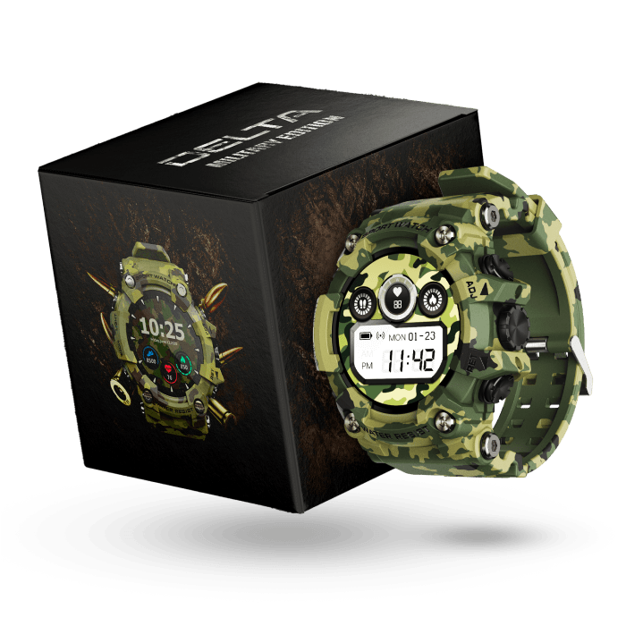 AlphaStrongUS Delta Smart Watch - Military Green Limited Edition DLTA CAMO watch